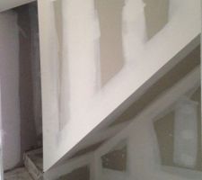 Chape dans l'entrée sous l'escalier.