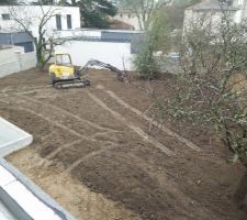 Vue du jardin depuis la terrasse des chambres des enfants
