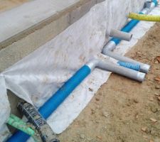 Drainage - conflit entre tuyau AEP et drainage