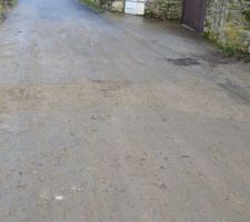 Tranchée pour l'eau