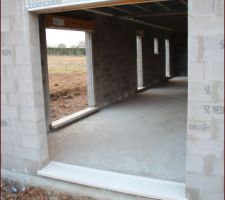 Préparation des appuis de fenêtres