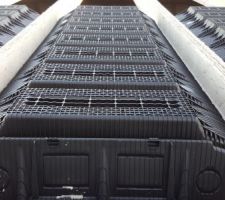 D&eacute;tail plancher, entrevous plastique.