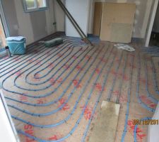 Installation du chauffage  au sol