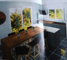 Vue 3D cuisine
