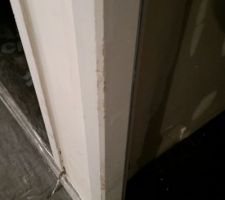 état des bâtis de porte dégradés....