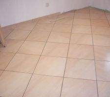 Pose du carrelage a 45&deg;