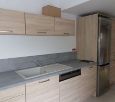 Pose de la nouvelle cuisine. Ne manque que la découpe et la pose de la hôte