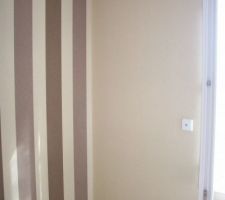 Le papier peint du bureau.