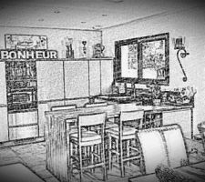 NOTRE HOME SWEET HOME EN CROQUIS :-)