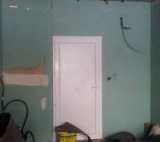 Placo  et isolation en cour du garage