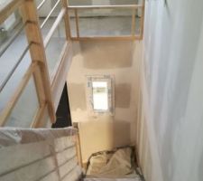 Escalier et balustrade qui nous plait bien