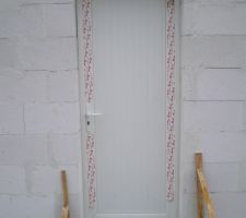 Porte de service, attention à l'équerrage.