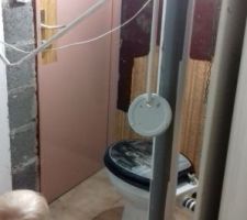 WC apres demolition cloison
