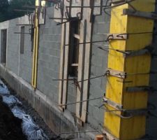 Passage des gaines évacuation