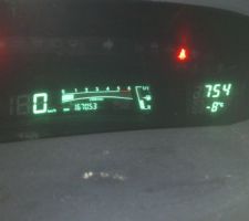 En arrivant du travail -8°! nous sommes bien en hiver soyez prudent...
