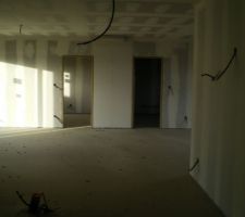 Coulage de la chape.