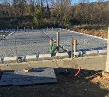 Pose des poutrelles et hourdis