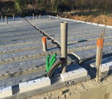 Pose des poutrelles et hourdis