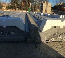 Pose des poutrelles et hourdis