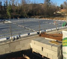 Pose des poutrelles et hourdis