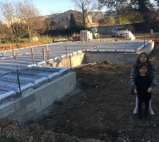 Pose des poutrelles et hourdis