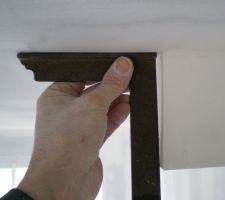 Équerrage de la retombée de cheminée.