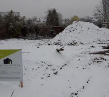 Terrain sous la neige