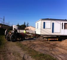 Arrivée du mobil home :on a tout essayé