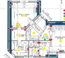 Plan électrique étage