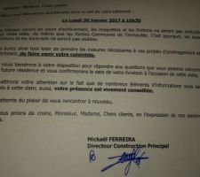 Reçue dans la boîte aux lettres aujourd'hui.