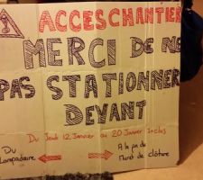 Bourde de mon CST: Système D en attendant l'arrêté d'interdiction de stationnement