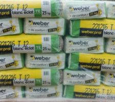 Sacs enduit "blanc éclatant"  de chez Weber arrivés