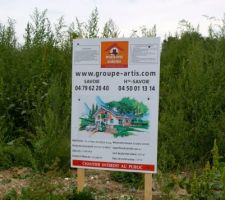 L'affichage du panneau du permis de construire