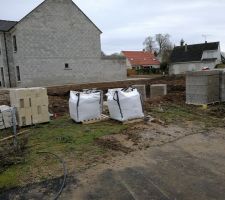 Livraison mat&eacute;riaux pour le vide sanitaire