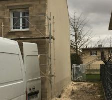 Ravalement pignon droit