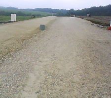 Préparation de la voirie provisoire