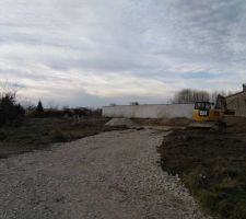 Pendant terrassement