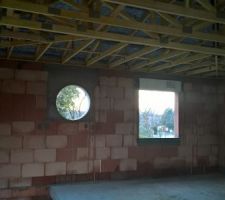 Détails de la charpente avec les fenetres 1er étage