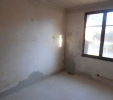 Bouchage des trous chambre 3
