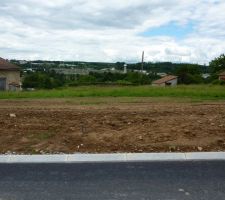 Vue du terrain avant les travaux...