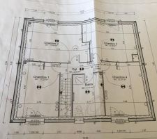 PLAN DEFINITIF DE L'ETAGE.
AVEC NOS MODIFICATIONS