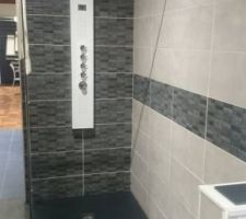 Choix de faïence pour la douche à l'italienne et devis pour finir la salle de bain dans le même ton