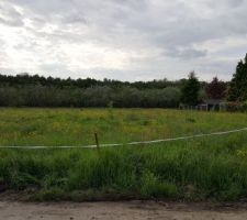 Le terrain vu de la route