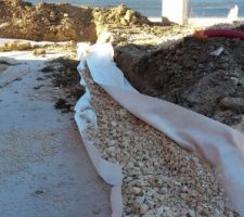 Mise en place du drain