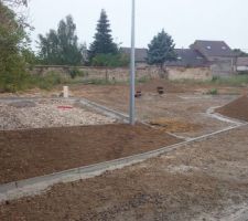Le lotissement en cours d'aménagement