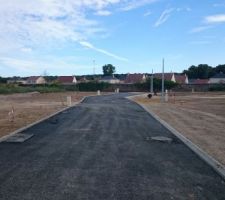 1ère phase d'enrobé du lotissement