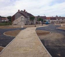 1ère phase d'enrobé du lotissement
