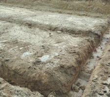 Voici les fondation de la maison