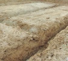 Voici les fondation de la maison