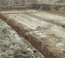 Voici les fondation de la maison